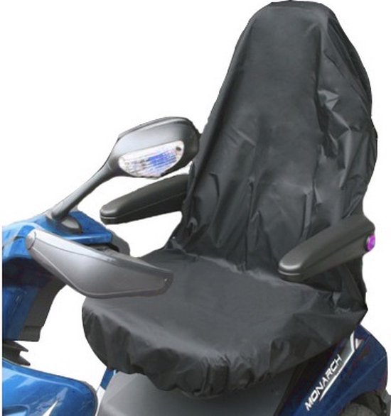 Maxxcovers Scootmobiel Zitting Beschermhoes - Waterdicht - A-kwaliteit - Zwart