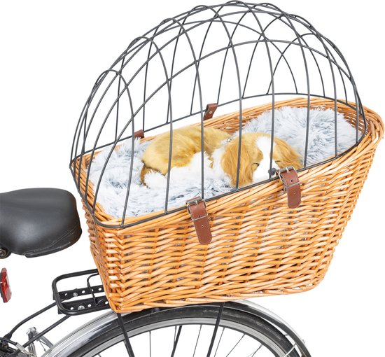 MaxxPet Fietsmand hond - Hondenmand fiets - Fietsmand hond - Voor Bagagedrager - 55x35x51,5cm - Bruin van MaxxPet