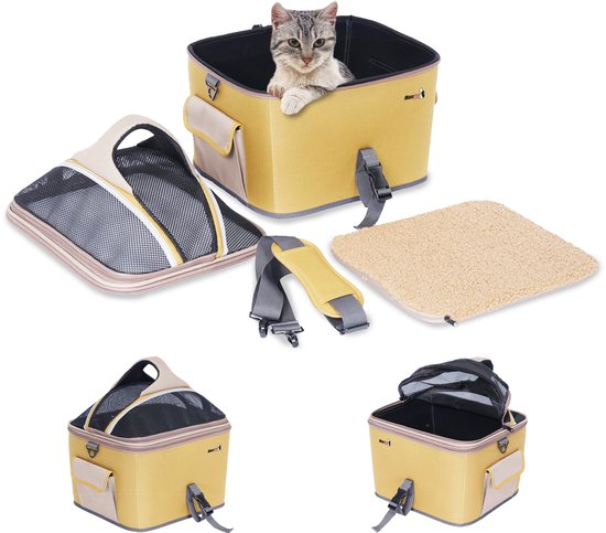 MaxxPet Fietsmand hond - Hondenmand fiets - Voor Bagagedrager - 40x28x34cm - Bruin van MaxxPet