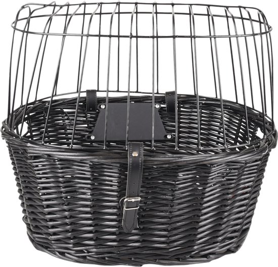 MaxxPet Fietsmand hond - Hondenmand fiets - Vooraan fietsstuur - 47 x 34 x 42cm - Zwart van MaxxPet