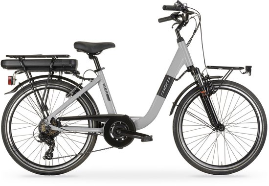 MBM RHEA 24 INCH E-BIKE GIRLS GREY van Merkloos