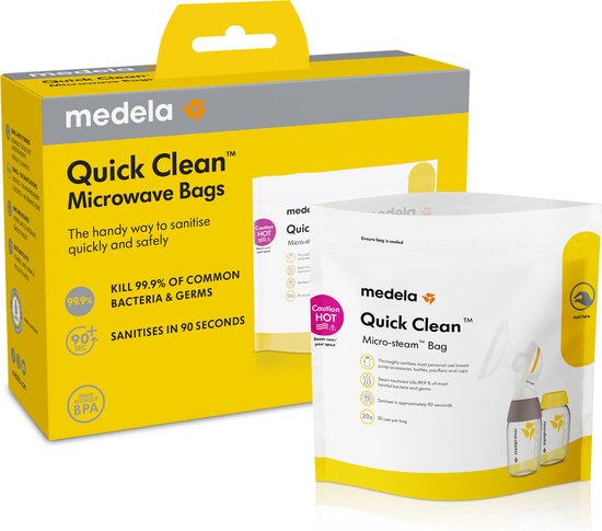Medela Quickclean Magnetron Sterrilisatiezak - snelle en veilige desinfectie in 3 minuten van Medela