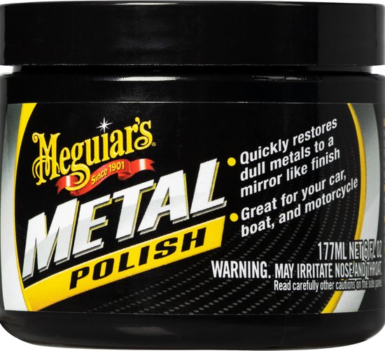 Meguiar's Metal Polish - Metaalpoets auto - Aluminium - Chrome - RVS-Zilver - Koper - 177ml van Merkloos
