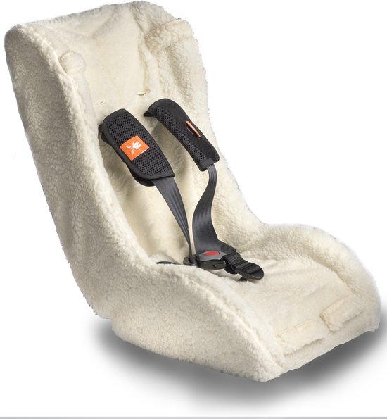 Melia Bakfiets Inzetstoel 5-puntsgordel 8-18 Maanden Schaap Wit van Merkloos