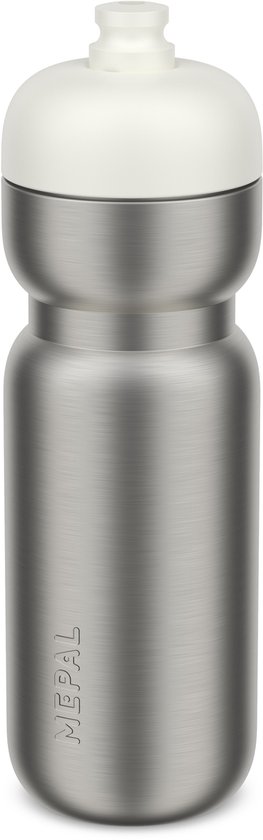 Mepal RVS bidon pull Sport - 800 ml - Pak, open en drink - Lichtgewicht RVS - Vaatwasmachinebestendig - Drinkflessen - Ceramic white van Mepal