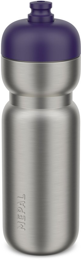 Mepal RVS bidon pull Sport - 800 ml - Pak, open en drink - Lichtgewicht RVS - Vaatwasmachinebestendig - Drinkflessen - Midnight blue van Merkloos