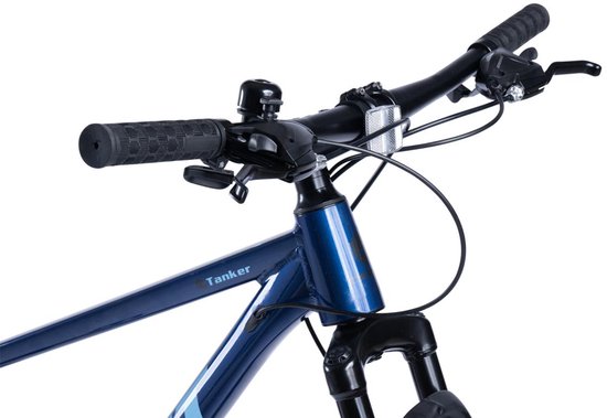 Merax 29 Inch Mountainbike Hardtail - 100mm Voorvork - 21 Versnellingen Shimano Tourney - Aluminium Frame - Mechanische Schijfremmen - Trekkingfiets voor Volwassenen 175-190cm - Blauw van Merkloos