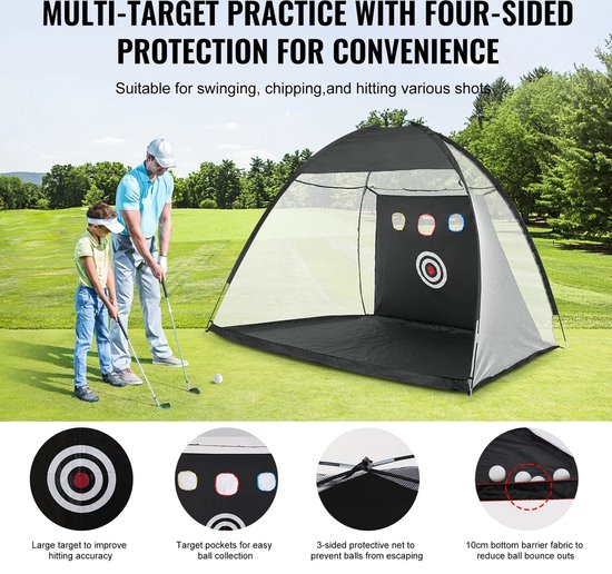 Mercadome® Golf Oefennet - Outdoor - Training - Doel inclusief draagtas - 3 meter diep van Mercadome®