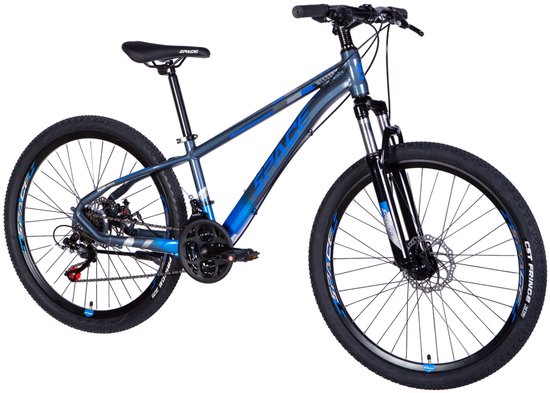 Mercury - Mountainbike - 26 inch - 21 versnellingen - Aluminium frame - Schijfremmen - Voorvork met vering - Blauw/Grijs van Mercury