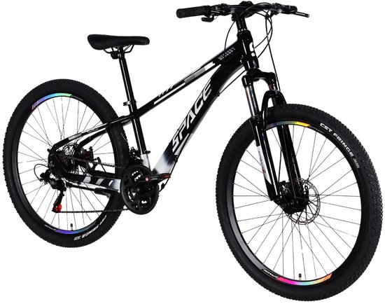Mercury - Mountainbike - 26 inch - 21 versnellingen - Aluminium frame - Schijfremmen - Voorvork met vering - Zwart van Mercury