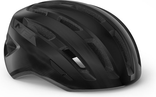 MET Miles MIPS Fietshelm Mannen & Vrouwen - Fietshelm Stadsfiets Volwassenen - E-Bike - Trekking - Maat M/L (58-61cm) - Black Glossy (Zwart) van MET