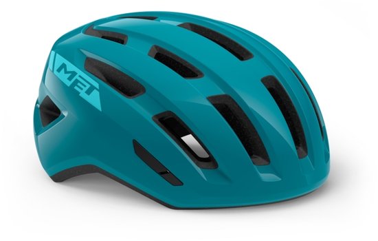 MET Miles MIPS Fietshelm Mannen & Vrouwen – Fietshelm Stadsfiets Volwassenen – E-Bike – Trekking – Maat S/M (52-58cm) – Teal Glossy (Blauw) van MET