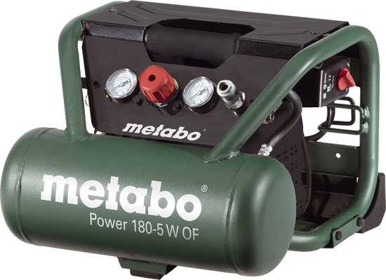 Metabo Power 180-5 W OF Compressor - 1100W - 8 bar - 5L - 75 l/min