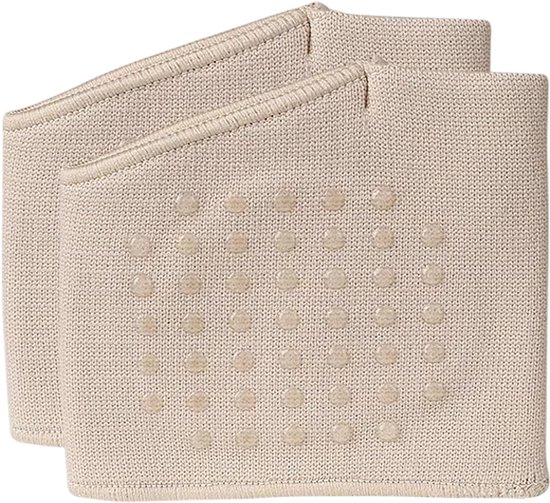 Metatarsale Sleeve Pad – Anti-Slip Gel Voetkussen voor Bal van de Voet met Zachte Voorvoetcompressie tegen Likdoorns, Blaarvorming & Voetpijn - Beige - Maat XL van Merkloos