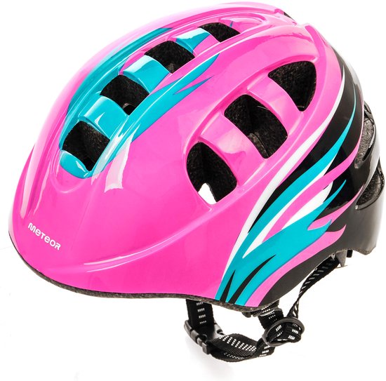Meteor - Fietshelm - MA-2 M 52-56 cm Orbit Roze van Merkloos