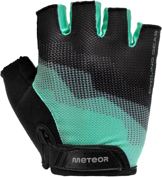 Meteor MX22 - Fietshandschoenen - Maat M, Zwart/Mint