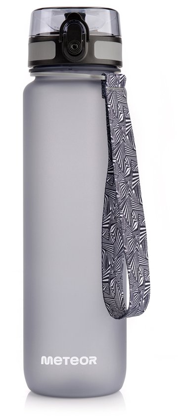 Meteor Sportbidon 1000 ml - Fietsbidon - Grijs - Sportfles, 1000 ml, Grijs van Meteor