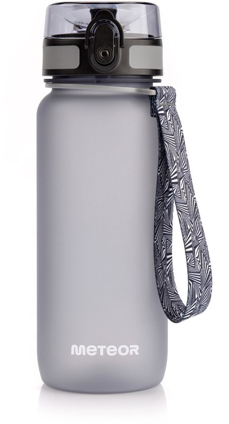 Meteor Sportbidon 650 ml - Fietsbidon - Sportaccessoire - Grijs