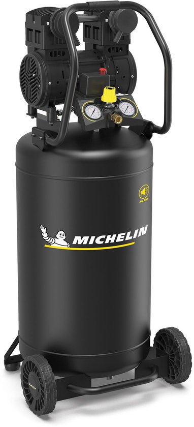 Michelin MX POP AIR 100V-3 SILENT - Staande stille olievrije compressor - 9 bar - 3.0 pk / 2.2 kW - 363 l/min - 100 l