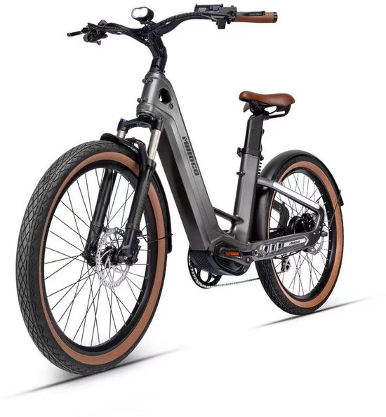 MIHOGO Air E-bike - 25 km/u - 26inch - 195km actieradius - 750W motor - 921.6Wh accu - grijs