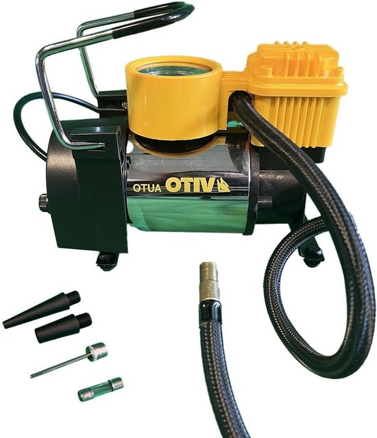 Mini Compressor - Luchtpomp Elektrisch - Banden Oppompen - Krachtig en Compact - 150 PSI - Zwart