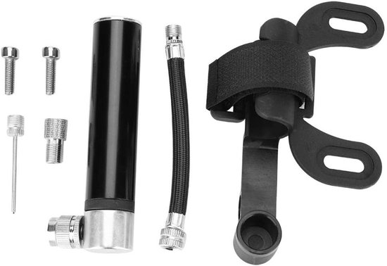 Mini Draagbare Fietspomp voor Hoge Druk tot 120PSI, Geschikt voor Mountainbikes en Basketbal, Inclusief Franse en Amerikaanse Nozzle