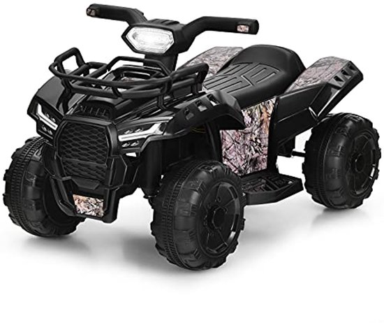 Mini elektrische quad voor kinderen - 6V ATV met muziek, claxon, USB en LED-koplamp, kindermotorfiets voor 18-36 maanden van MINI