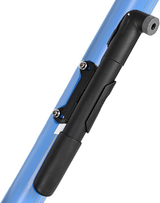 Mini Fiets Pomp - Draagbare Bandenpomp - Banden Oppompen - Dubbele Ventiel Compatibel - 24 cm - Zwart