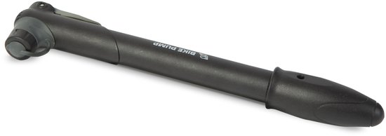 Mini Fietspomp 23cm - Zwart - Éénweg Pomp tot 60 PSI - Compact met Framebeugel - Geschikt voor MTB, Racefiets & Sportballen [51066]