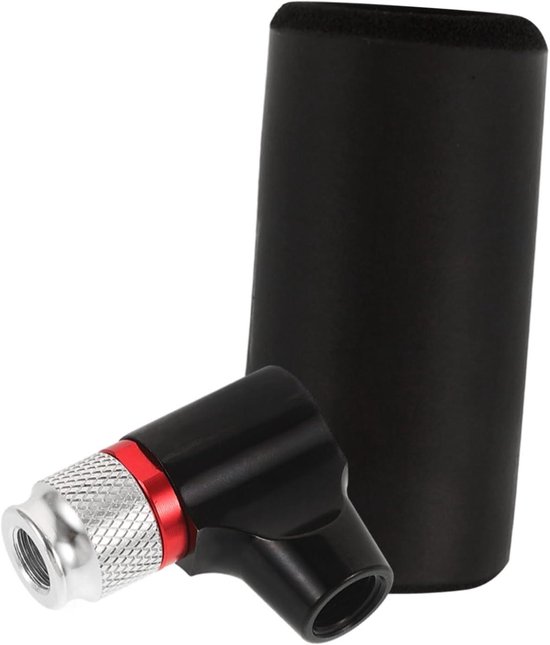 Mini Fietspomp - Draadloze Bandenpomp - Fietsbanden Oppompen - Compact En Lichtgewicht - 37 cm - Zwart