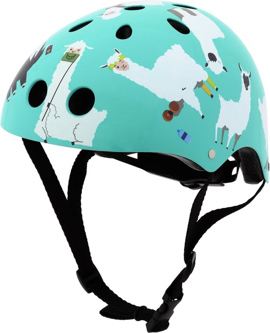 Mini Hornit Lids Fietshelm voor Kinderen met LED achterlicht - Lazy Llama (S) van MINI