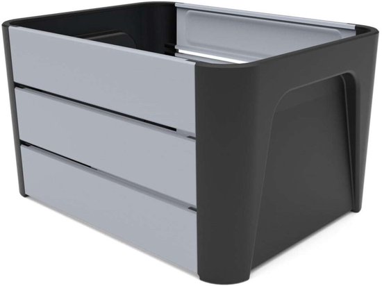 Mirage fietskrat Klik ‘n Krat zwart/grijs van Basil