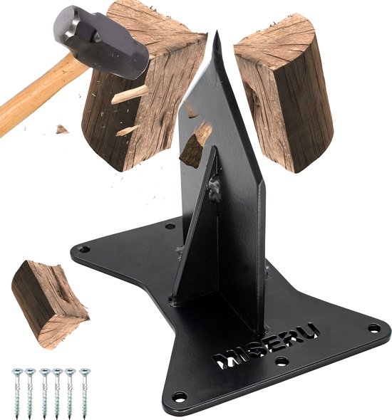 Miseru Houtklover – Geen Bijl Nodig – Houtsplijter – Houtkliever – HANDMADE in Holland - Houtklover voor aanmaakhout – Metaal van Mi