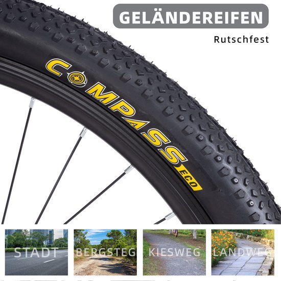 MIVRAY Mountainbike – 26 Inch – 21 Versnellingen Met Kettingschakeling – IJzeren Frame – Wit – Met Voorvorkvering En Schijfremmen