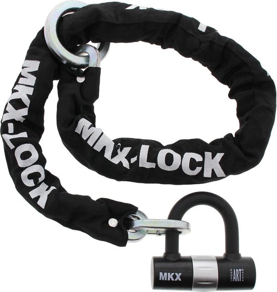MKX-lock Motorslot Scooterslot kettingslot Loop+U-lock ART4 120cm van MK