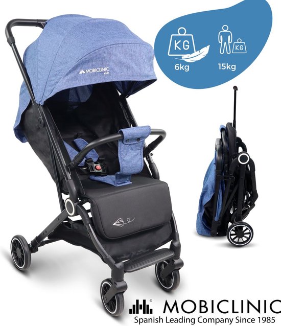 Mobiclinic Trip - Kinderwagen - Buggy - Compact - Inklapbaar - Wandelwagen - Enkele hendel - Voor op reis - Verstelbare voetensteun van Mobiclinic