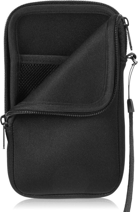 Mobiele telefoon tas mobiele telefoon sok tas voor mobiele telefoon neopreen mobiele telefoon met trekkoord universele hoes Phone Bag eenvoudige telefoonhoes voor smartphones tot 18,5 cm