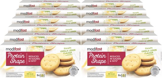 Modifast Protein Shape - Koekjes - Vanille Citroen - 12 x 156 gr