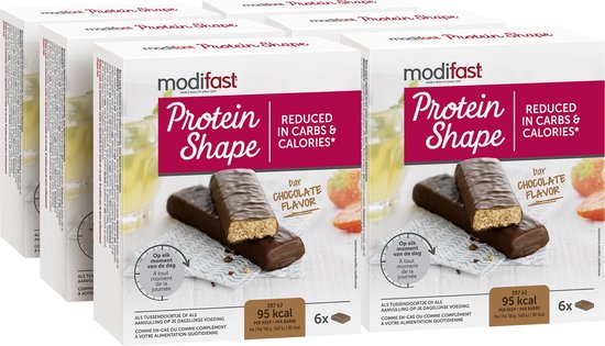 Modifast Protein Shape - Repen - Chocolade - 6 x 27 gr van Merkloos