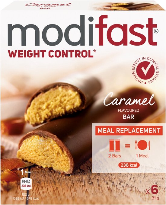 Modifast Repen Karamel - 186 gr van Merkloos