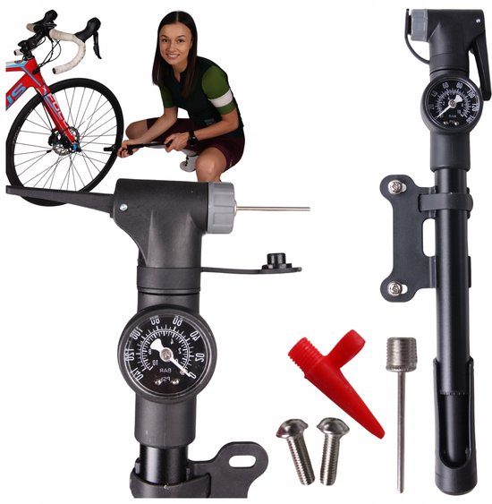 MONA PRO Serie - Handmatige Fietspomp - Manometer - 8 BAR