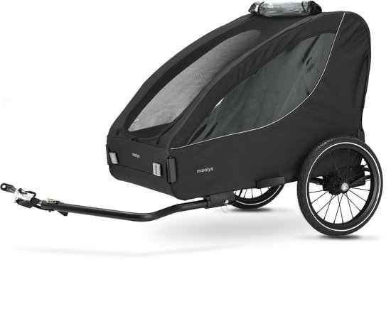 Mooiys Track Fietskar - 2 persoons fietskar - Zwart van Merkloos