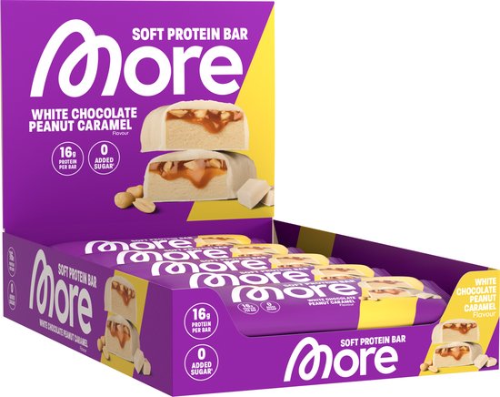 MORE Protein Bar White Chocolate Peanut Caramel (10 x 50 gr)