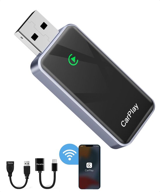 Morelia® Draadloos Apple Carplay - Alleen te gebruiken met ingebouwde Apple van Morelia