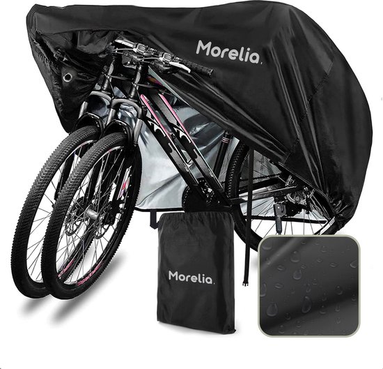 Morelia® Waterdicht Fietshoes voor 1/2 Fietsen - Luxe Fiets Hoes Inclusief opbergzak van Morelia