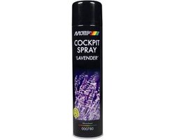 MoTip Car Care Black Cockpitspray High Gloss / Hoogglans met een geurtje / 600ml spuitbus - Lavendel van MoTip