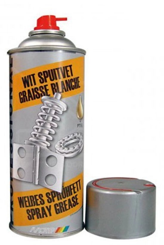 MoTip PTFE Wit Spuitvet Spuitbus - 500ml van Motip