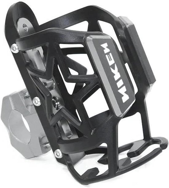 Motorfiets Bekerhouder - Drankhouder Motor - Hydratatie Onderweg - Stabiele Montage - Universeel - Titanium