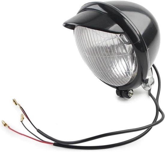 Motorfiets Koplamp - Mistlamp Touring - Verbeter Zichtbaarheid - Universele Pasvorm - 12V - Zwart Chroom