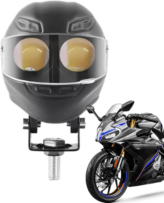 Motorfiets Verstraler - Mistlamp Motor - Veiliger Rijden - Waterdicht Ontwerp - 11.5 x 9 x 7 cm - Aluminium